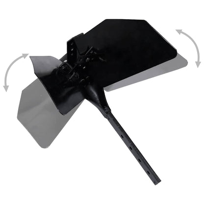 vidaXL Tiller Plough Attachment | Black | Metal | Medium 4