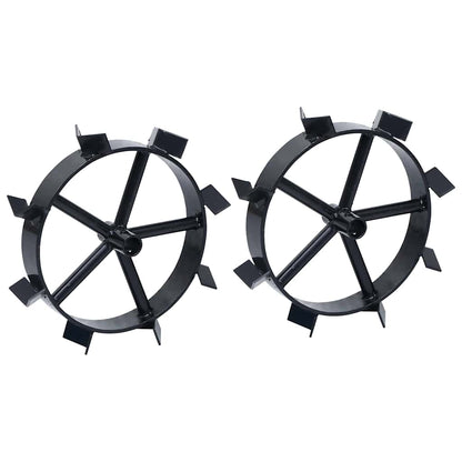 vidaXL Metal Wheels for 6,5 HP Petrol Tiller 2 pcs 2