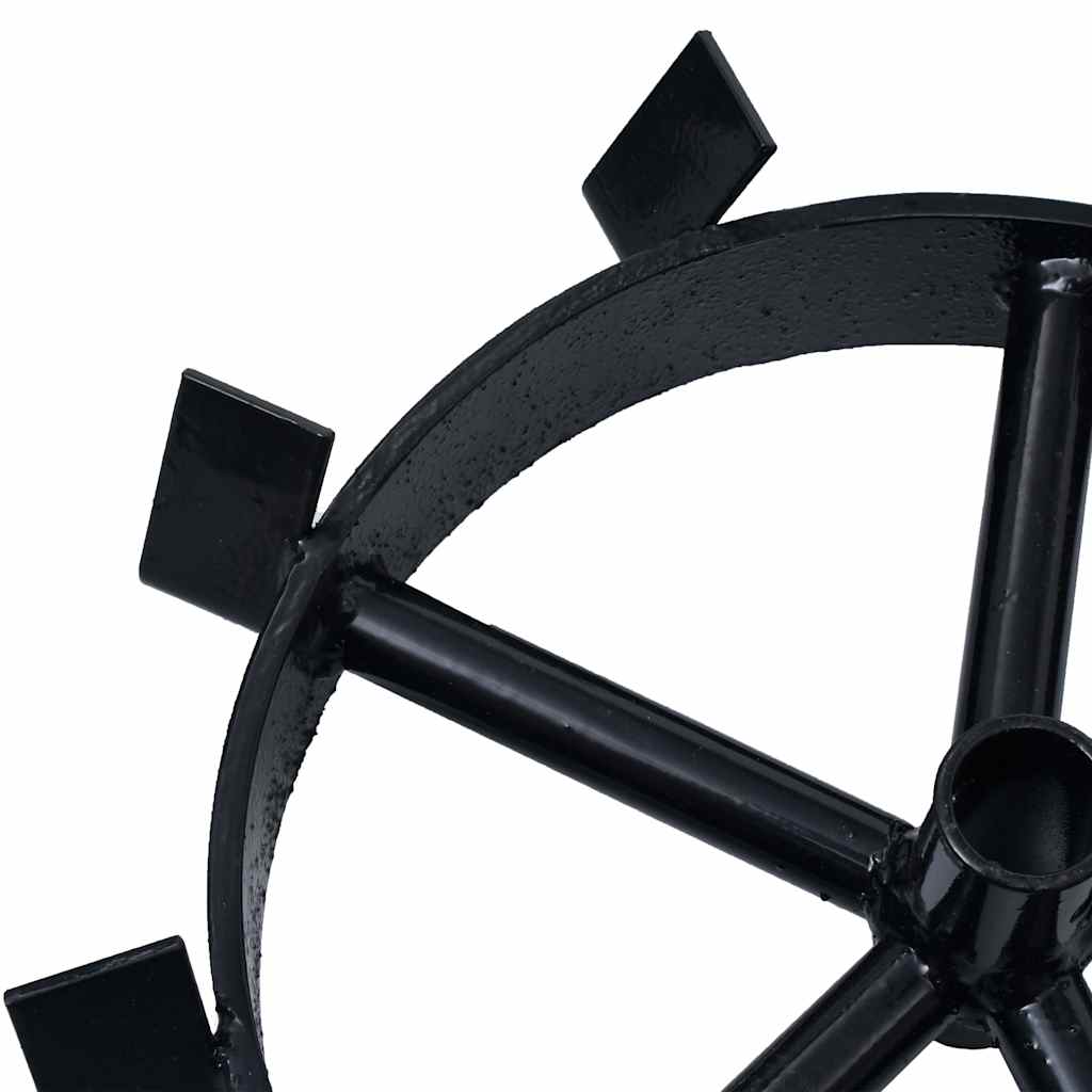 vidaXL Metal Wheels for 6,5 HP Petrol Tiller 2 pcs 6