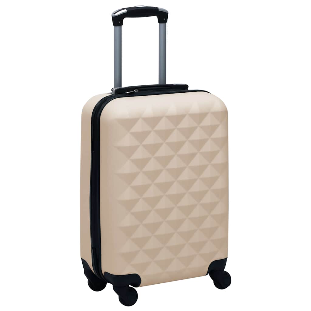 vidaXL Hardcase Trolley Gold ABS 1