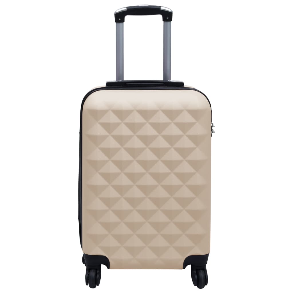 vidaXL Hardcase Trolley Gold ABS 2