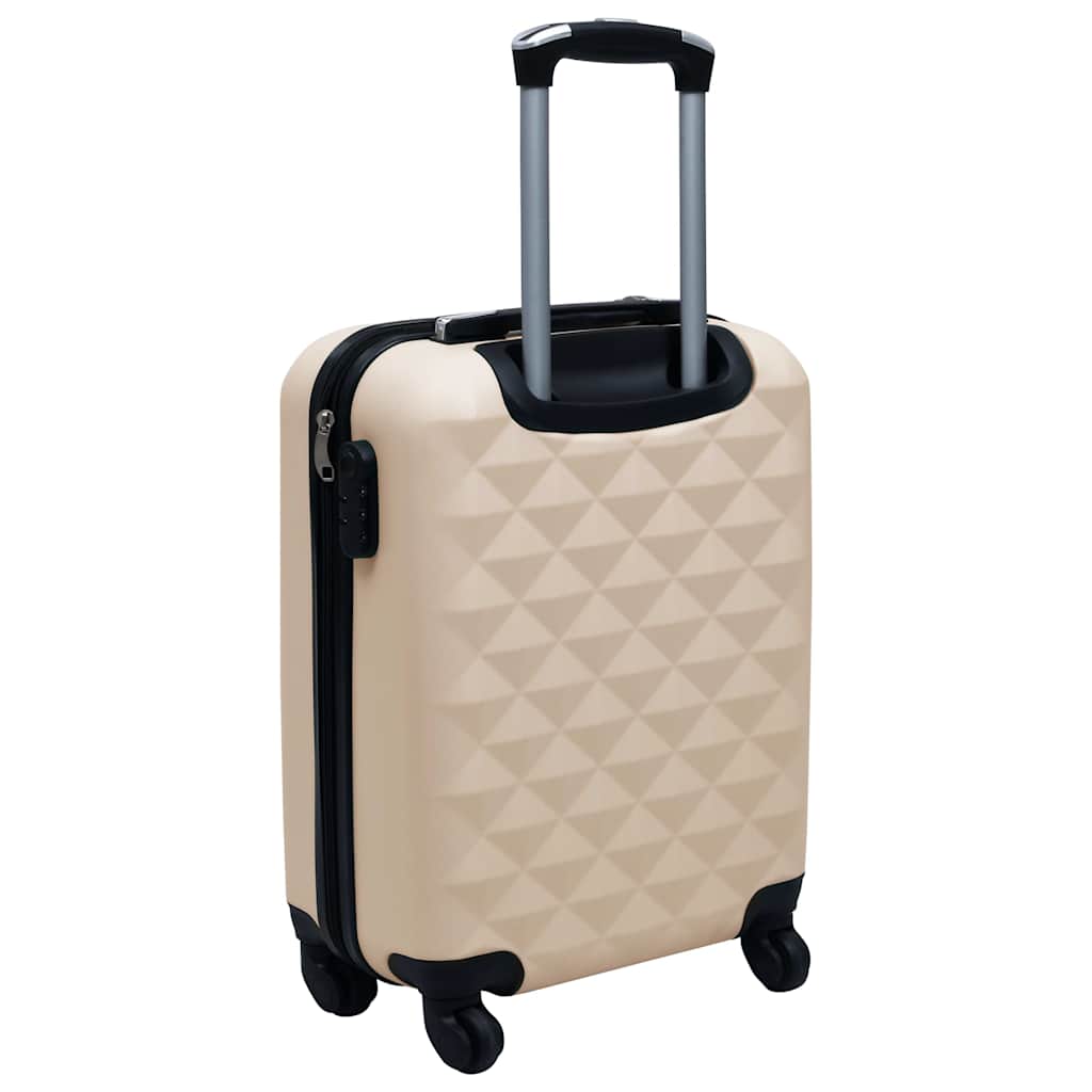 vidaXL Hardcase Trolley Gold ABS 4
