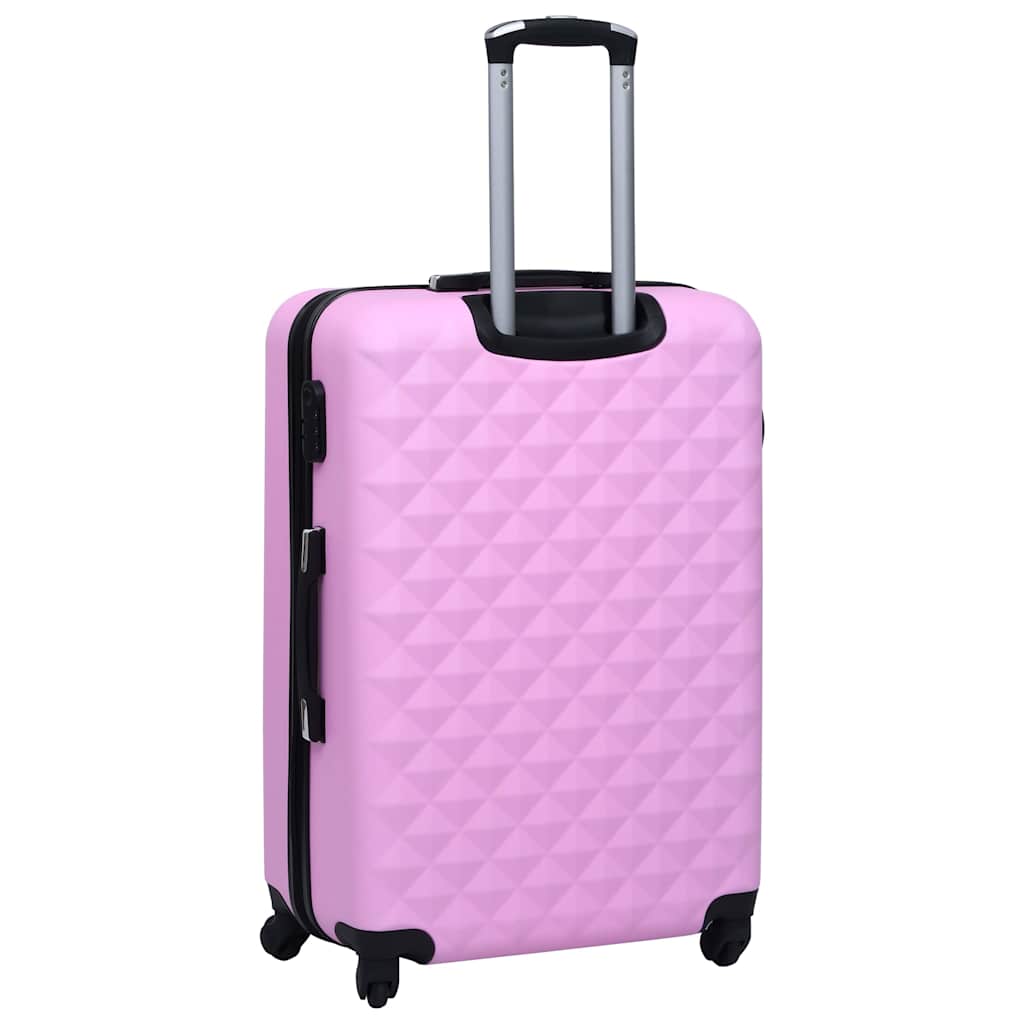 vidaXL Hardcase Trolley Pink ABS 4