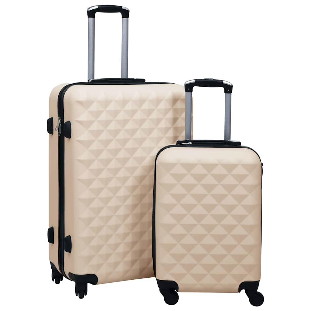 vidaXL Hardcase Trolley Set 2 pcs Gold ABS 1