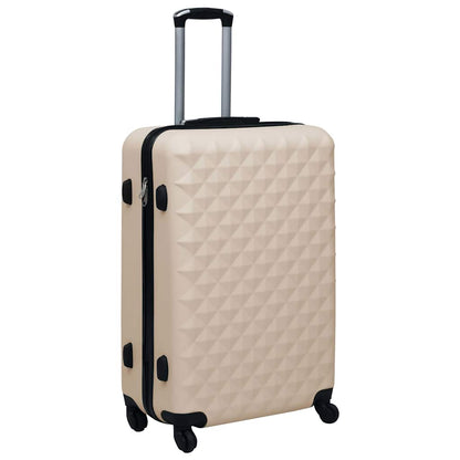 vidaXL Hardcase Trolley Set 2 pcs Gold ABS 3