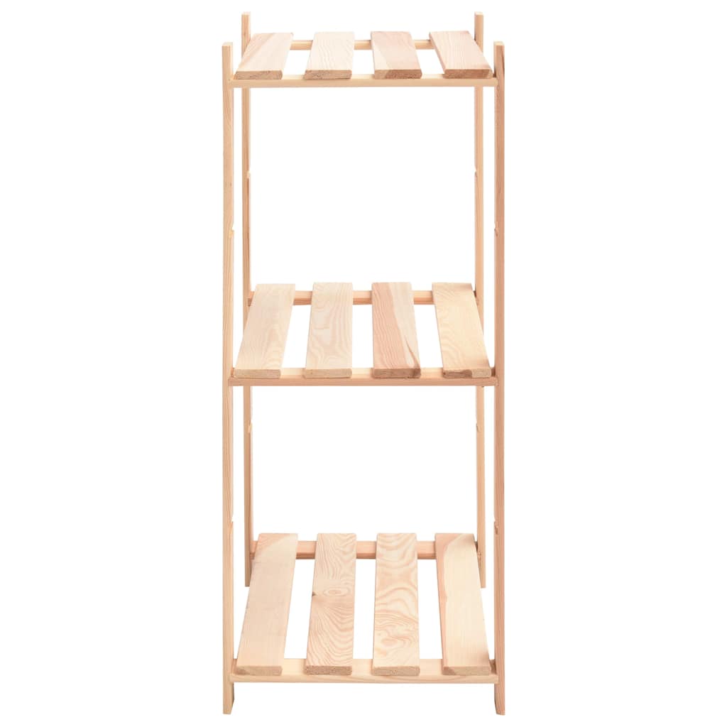 vidaXL 3-Tier Storage Racks 2 pcs 60x38x90 cm Solid Pinewood 150 kg 4