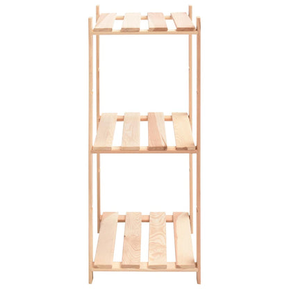 vidaXL 3-Tier Storage Racks 2 pcs 60x38x90 cm Solid Pinewood 150 kg 4