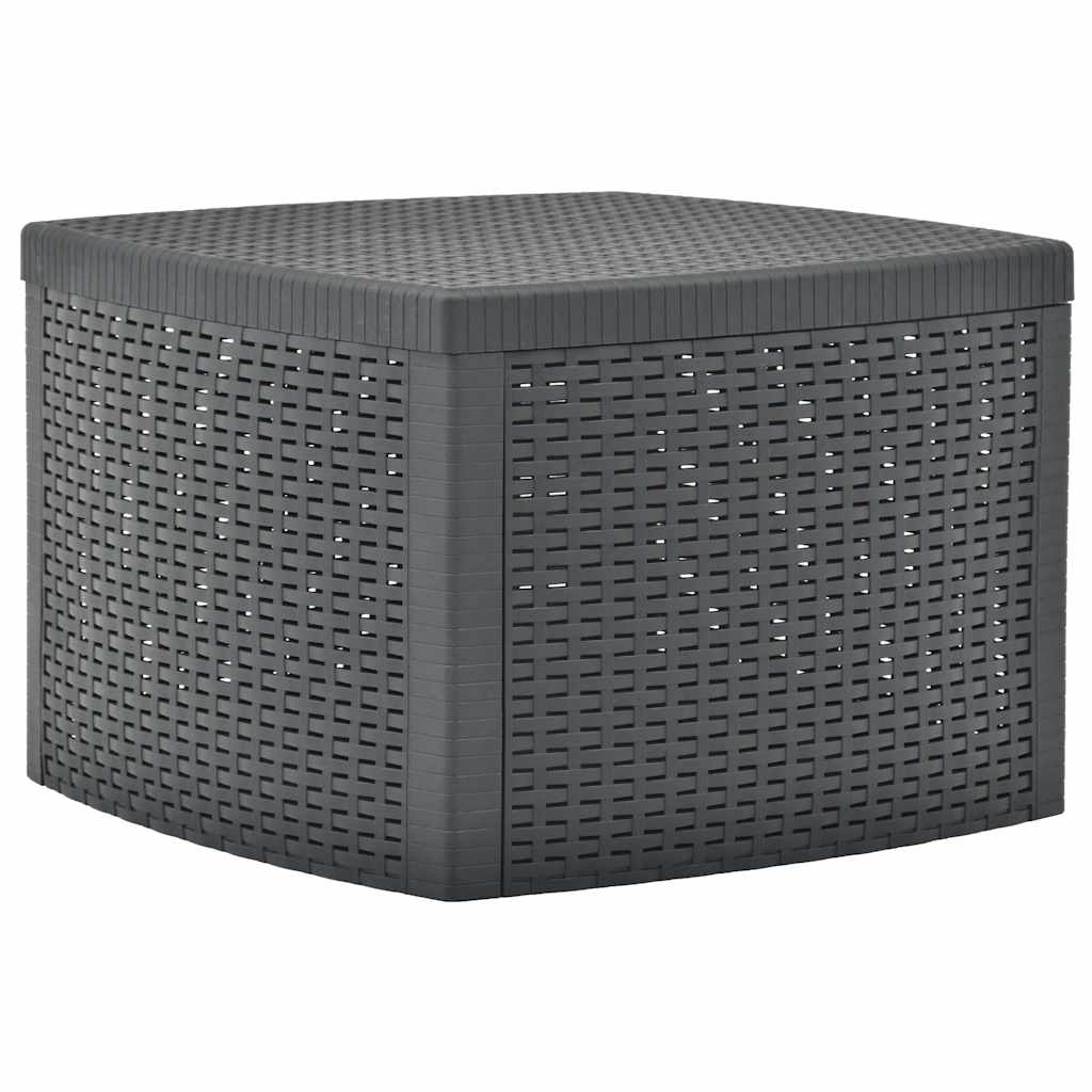 vidaXL Side Table Anthracite 54x54x36.5 cm Plastic 1