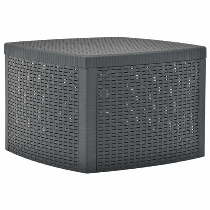 vidaXL Side Table Anthracite 54x54x36.5 cm Plastic 1