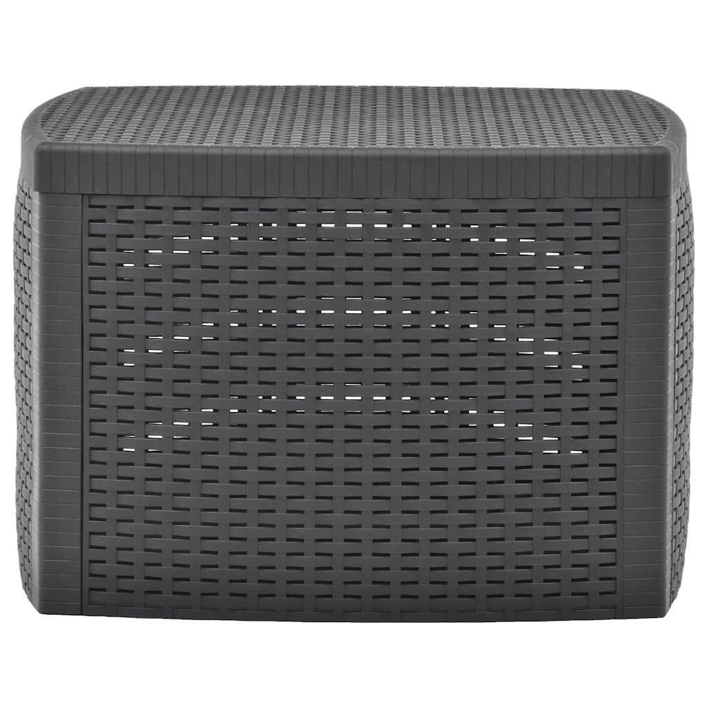 vidaXL Side Table Anthracite 54x54x36.5 cm Plastic 2