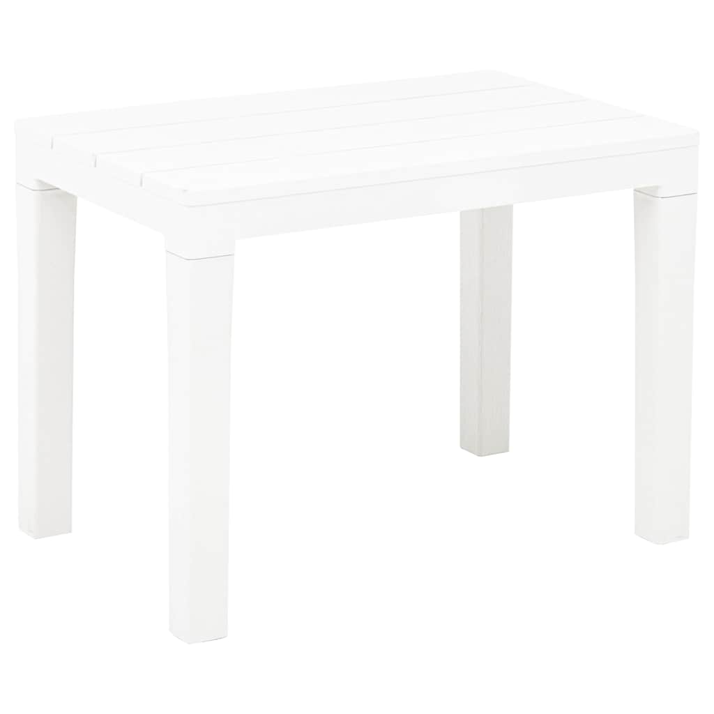 vidaXL Garden Benches 2 pcs White Plastic 2