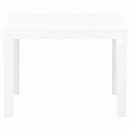 vidaXL Garden Benches 2 pcs White Plastic 3