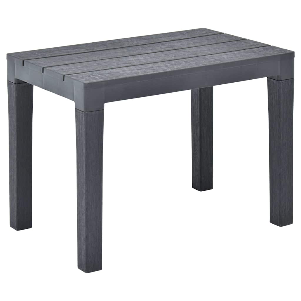 vidaXL Garden Benches 2 pcs Anthracite Plastic 2