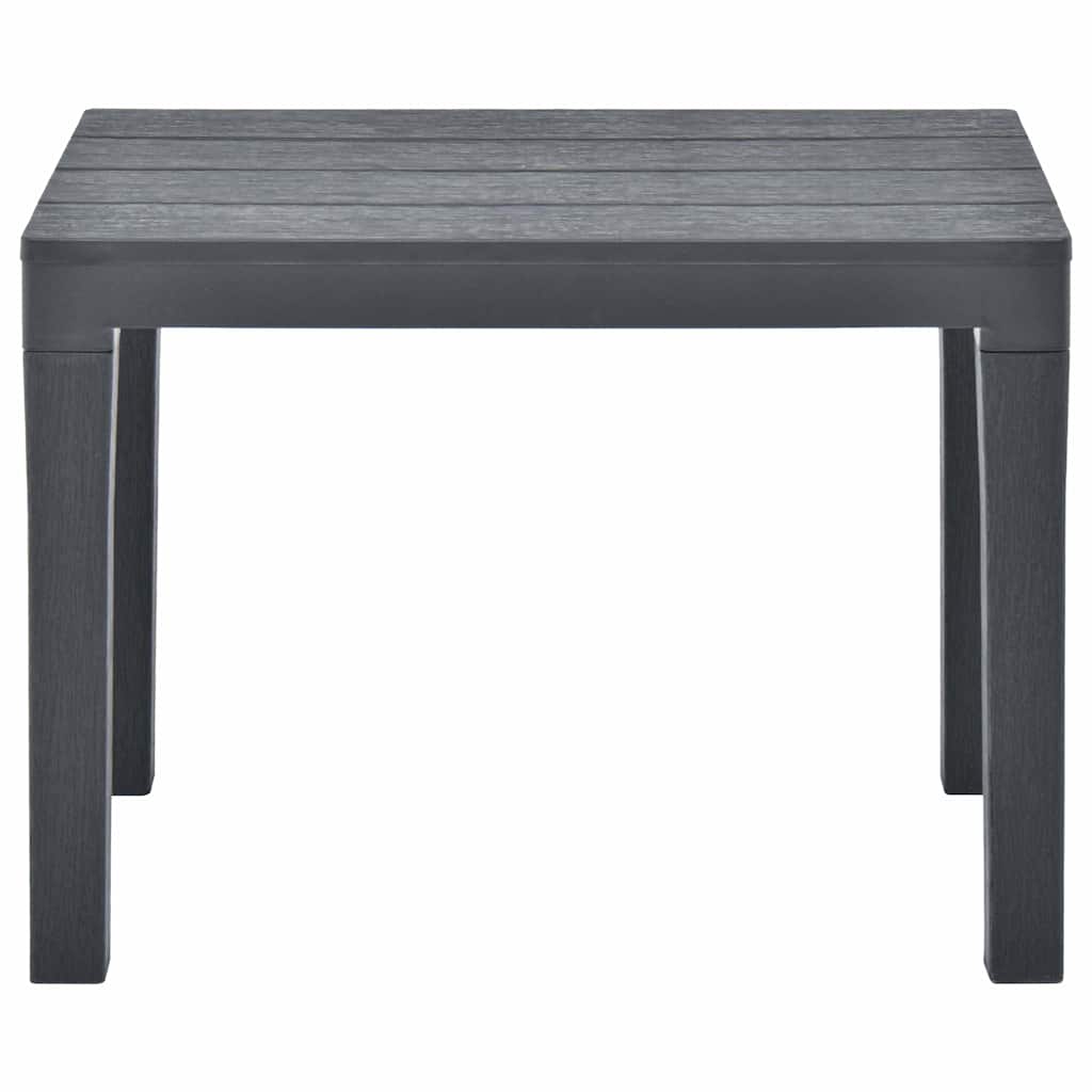 vidaXL Garden Benches 2 pcs Anthracite Plastic 3