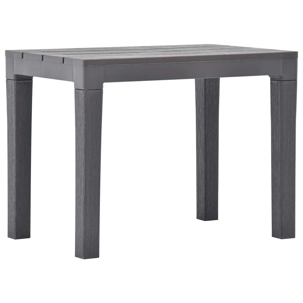 vidaXL Garden Benches 2 pcs Mocca Plastic 2