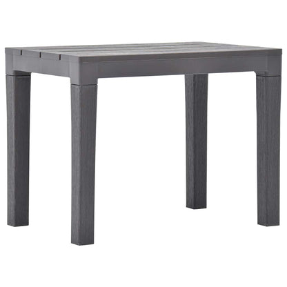 vidaXL Garden Benches 2 pcs Mocca Plastic 2
