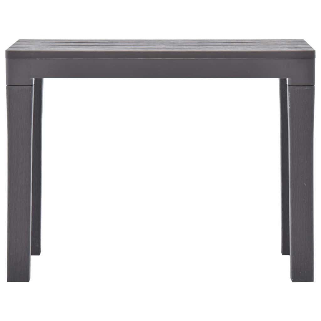 vidaXL Garden Benches 2 pcs Mocca Plastic 3