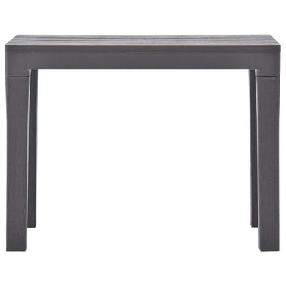 vidaXL Garden Benches 2 pcs Mocca Plastic 3