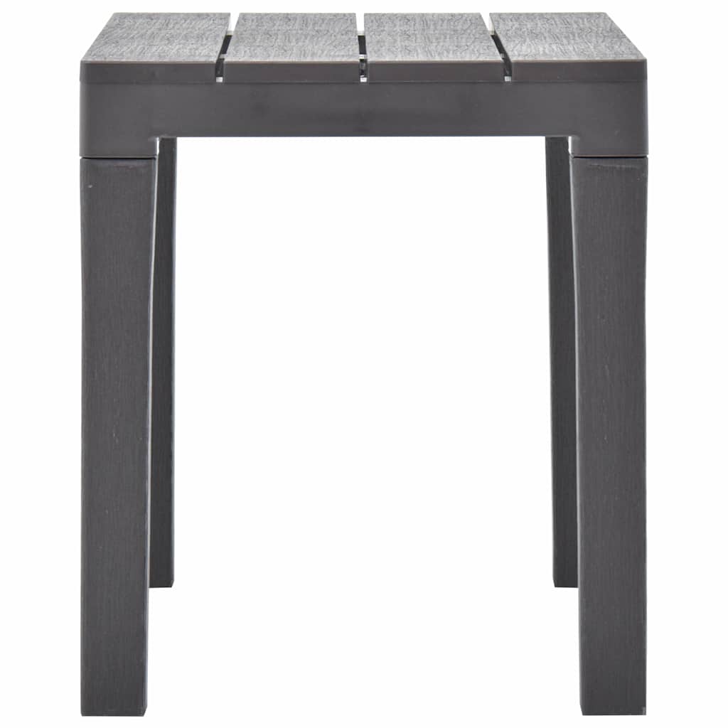vidaXL Garden Benches 2 pcs Mocca Plastic 4