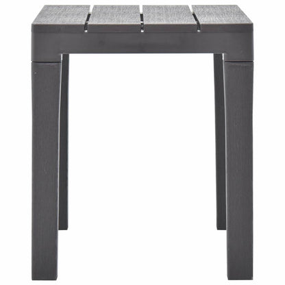 vidaXL Garden Benches 2 pcs Mocca Plastic 4