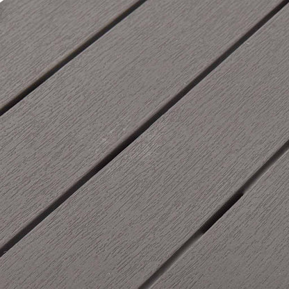 vidaXL Garden Benches 2 pcs Mocca Plastic 5