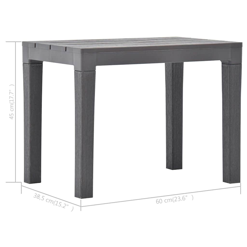 vidaXL Garden Benches 2 pcs Mocca Plastic 6