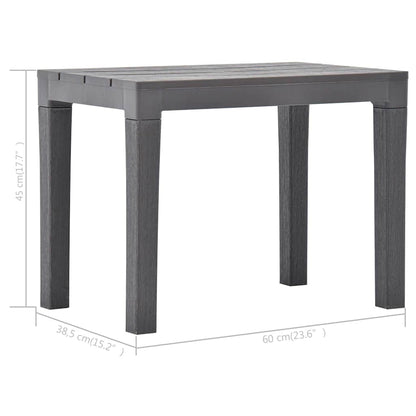 vidaXL Garden Benches 2 pcs Mocca Plastic 6