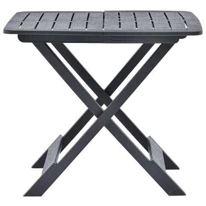 vidaXL Garden Table | Anthracite | Plastic | Compact | Foldable | Bistro Table 2