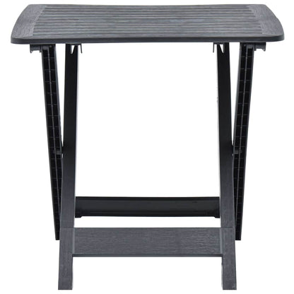 vidaXL Garden Table | Anthracite | Plastic | Compact | Foldable | Bistro Table 3