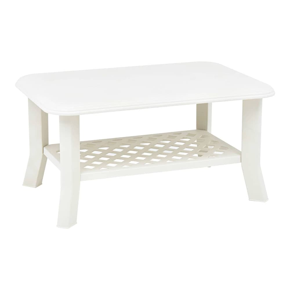 Coffee Table 90x60x46 cm Plastic White