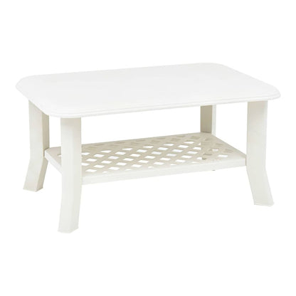 Coffee Table 90x60x46 cm Plastic White