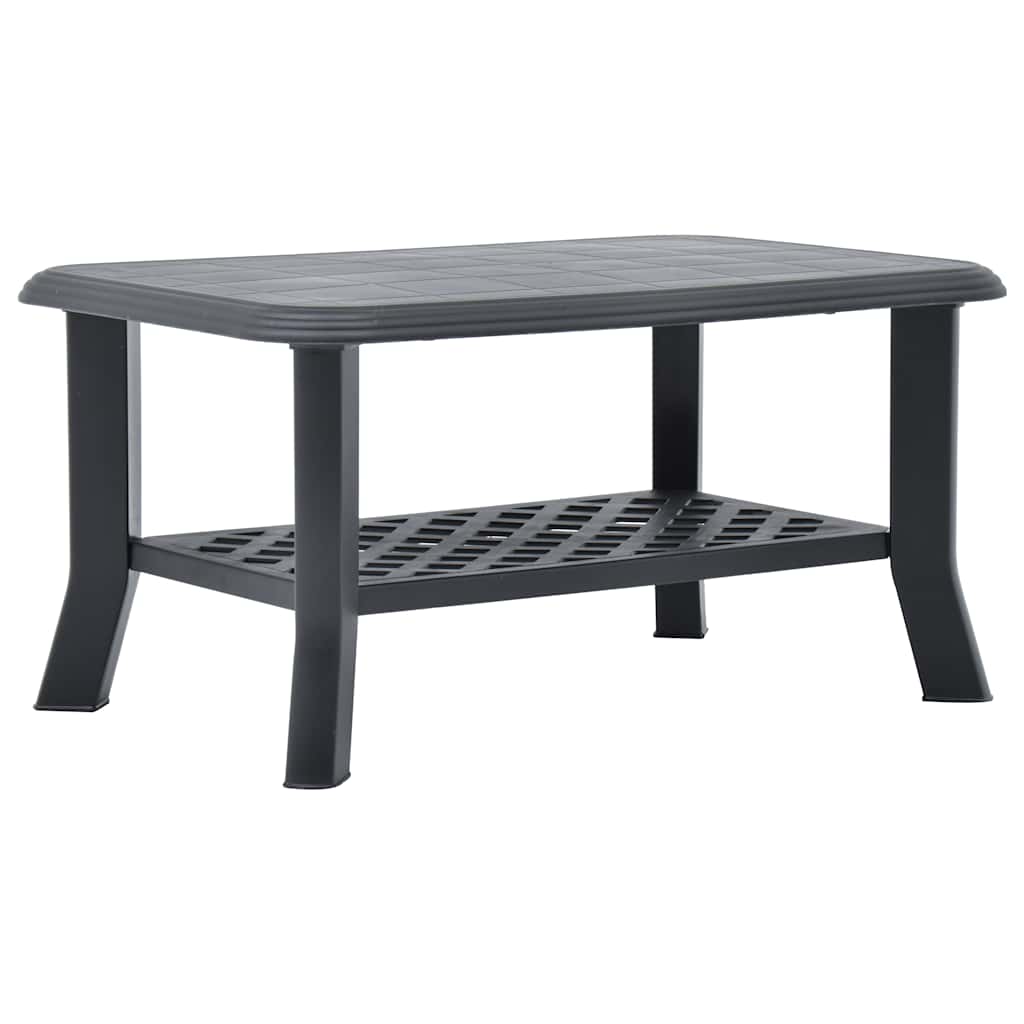vidaXL Coffee Table | Anthracite | Plastic | 90x60x46 cm | Durable 1