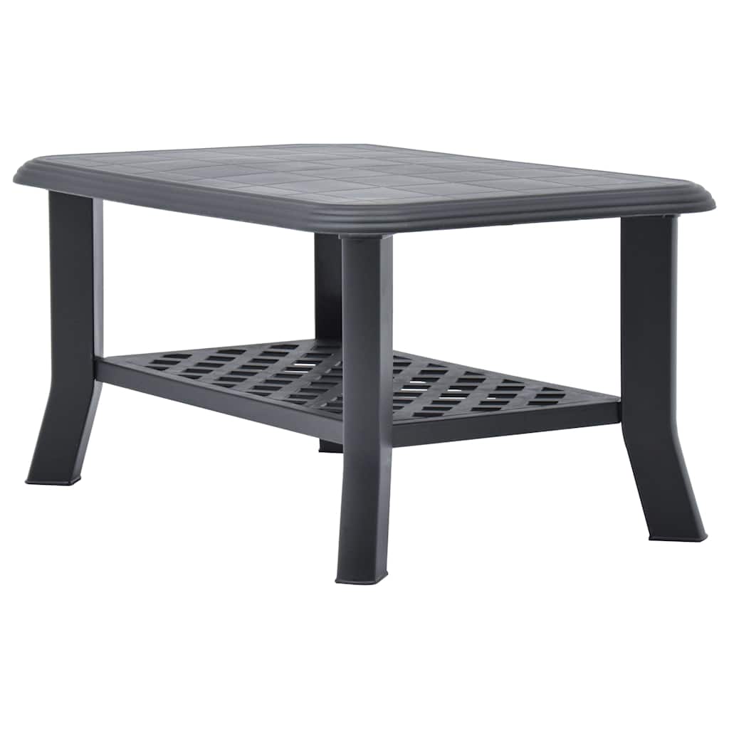 vidaXL Coffee Table | Anthracite | Plastic | 90x60x46 cm | Durable 2