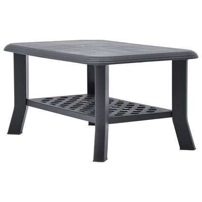vidaXL Coffee Table | Anthracite | Plastic | 90x60x46 cm | Durable 2