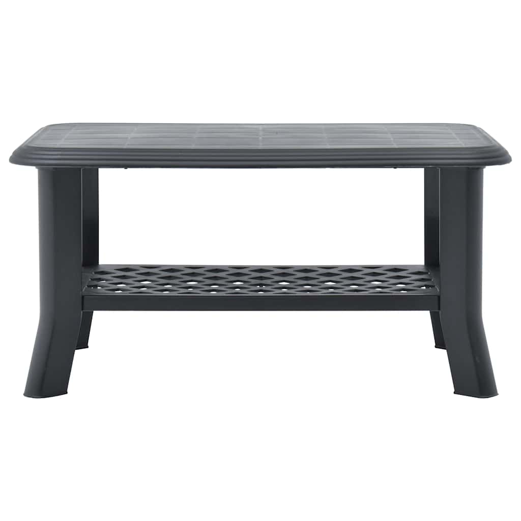 vidaXL Coffee Table | Anthracite | Plastic | 90x60x46 cm | Durable 3