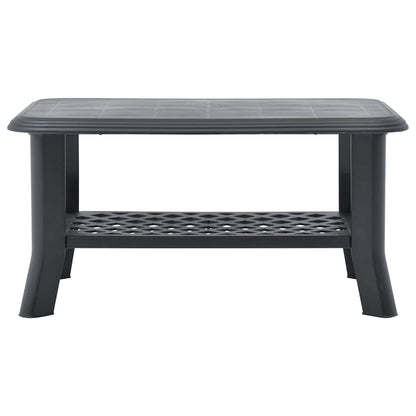 vidaXL Coffee Table | Anthracite | Plastic | 90x60x46 cm | Durable 3
