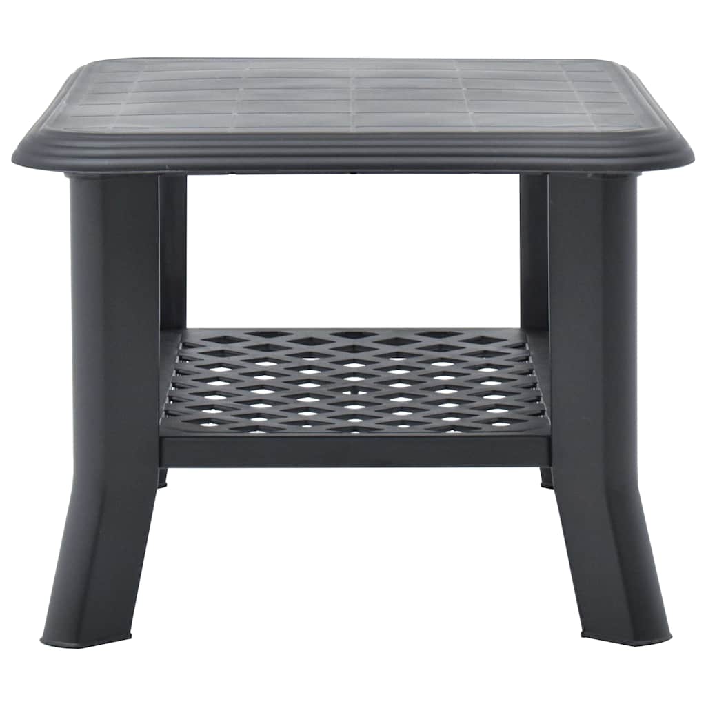 vidaXL Coffee Table | Anthracite | Plastic | 90x60x46 cm | Durable 4