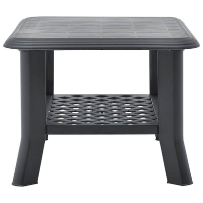 vidaXL Coffee Table | Anthracite | Plastic | 90x60x46 cm | Durable 4