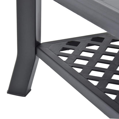 vidaXL Coffee Table | Anthracite | Plastic | 90x60x46 cm | Durable 6