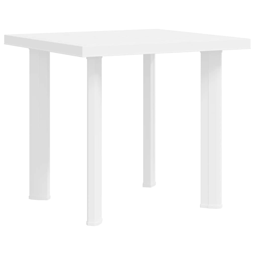 vidaXL Garden Table | White | Plastic | Medium | Lightweight | Garden Table 2