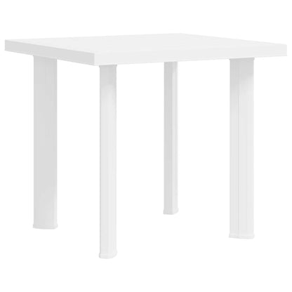 vidaXL Garden Table | White | Plastic | Medium | Lightweight | Garden Table 2