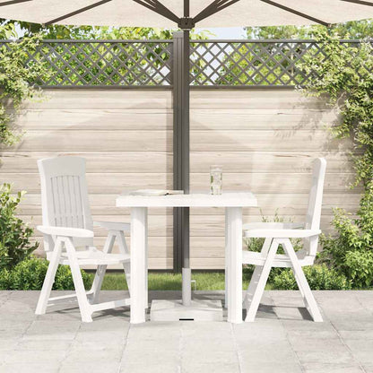 vidaXL Garden Table | White | Plastic | Medium | Lightweight | Garden Table 3