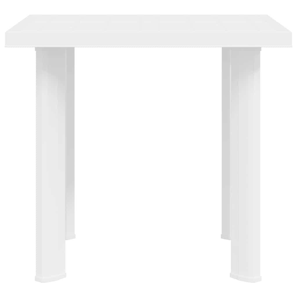 vidaXL Garden Table | White | Plastic | Medium | Lightweight | Garden Table 5