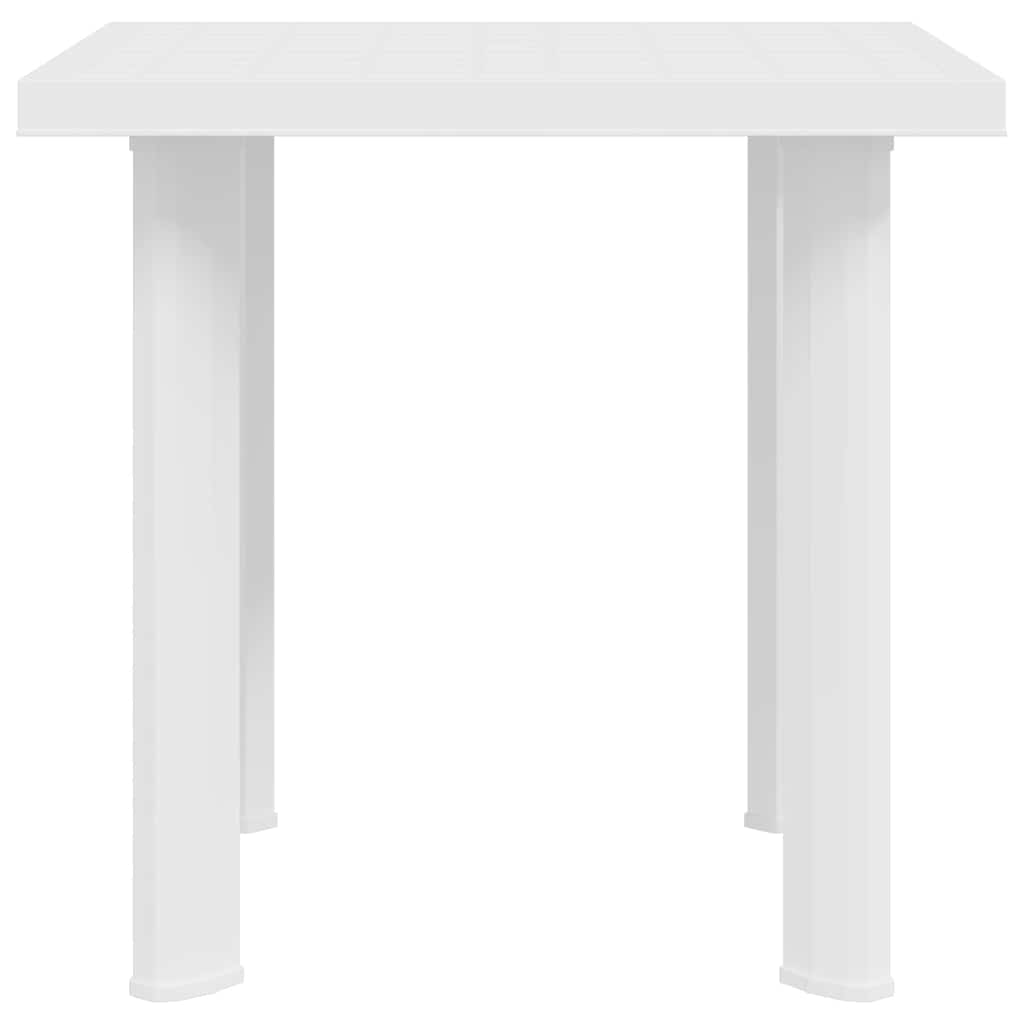 vidaXL Garden Table | White | Plastic | Medium | Lightweight | Garden Table 6