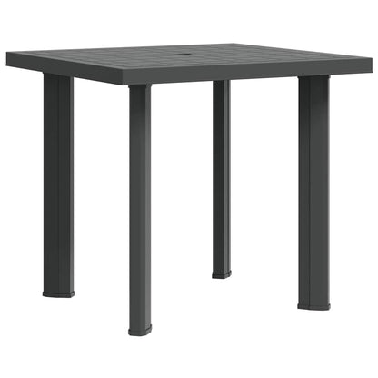 vidaXL Garden Table | Anthracite | Plastic | 80x75x72 cm | Lightweight 2