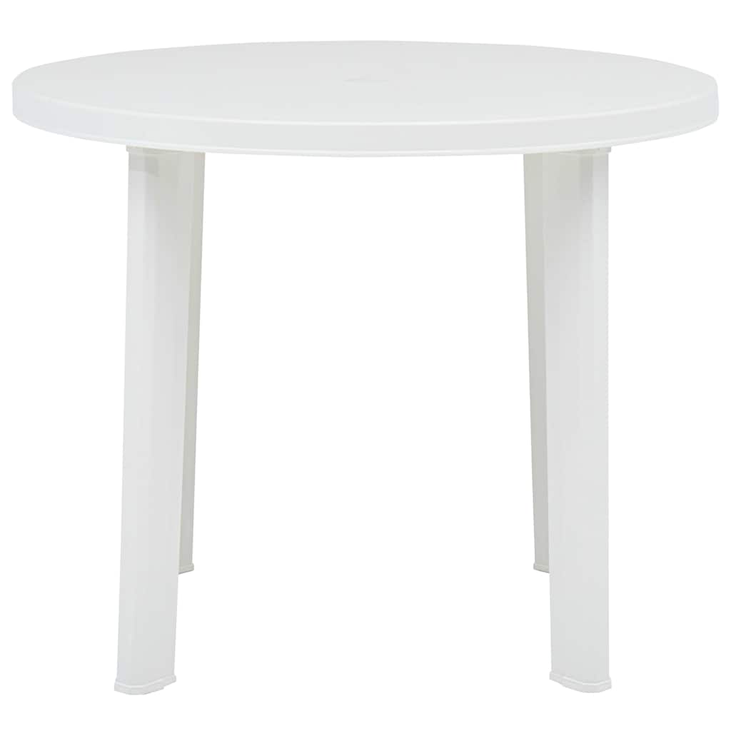 vidaXL Garden Table | White | Plastic | Medium | Lightweight | Garden Table 2