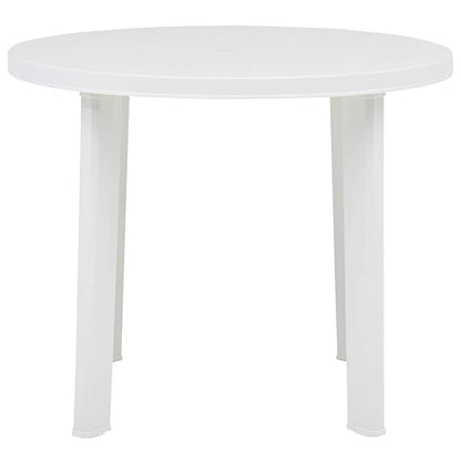 vidaXL Garden Table | White | Plastic | Medium | Lightweight | Garden Table 2