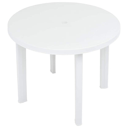 vidaXL Garden Table | White | Plastic | Medium | Lightweight | Garden Table 3
