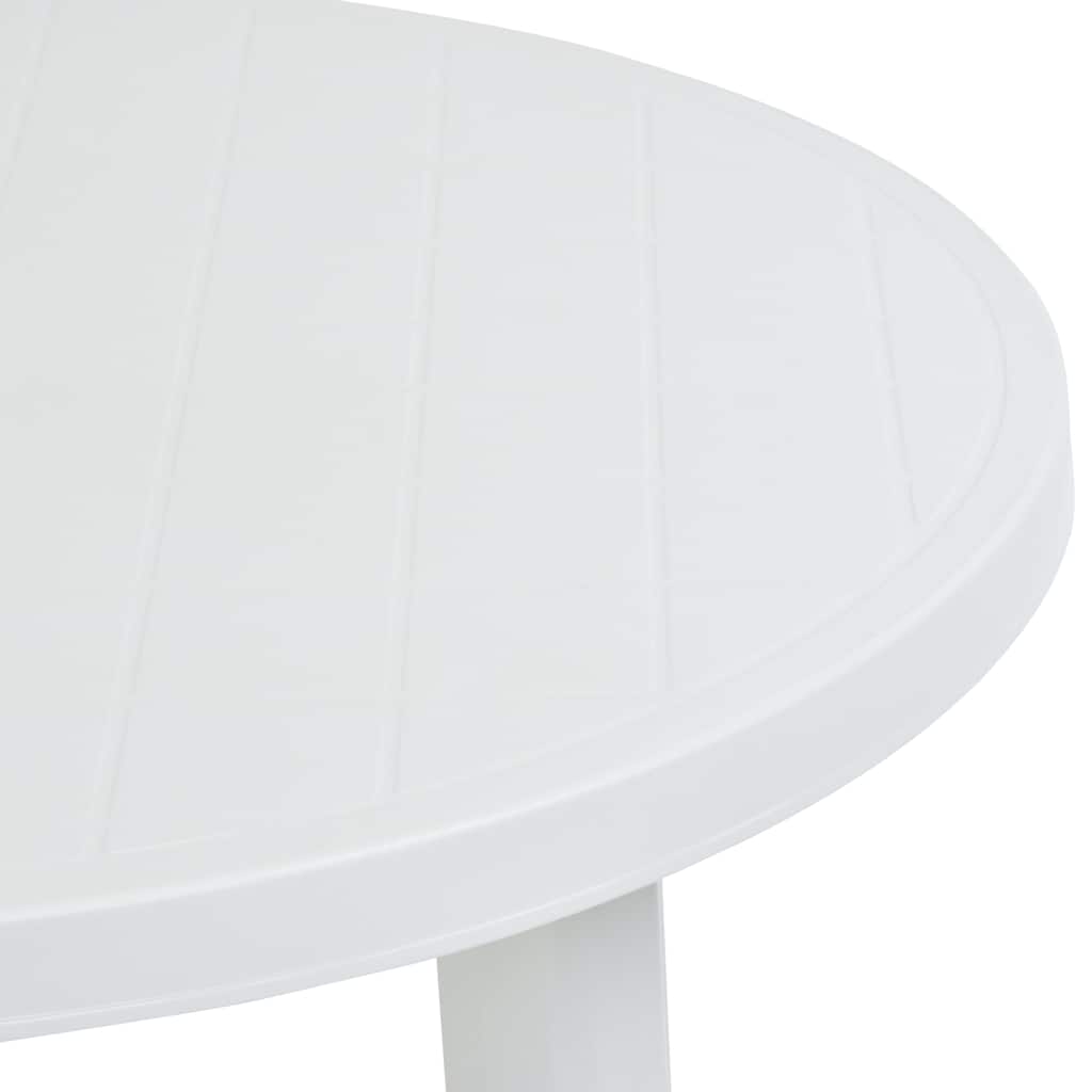 vidaXL Garden Table | White | Plastic | Medium | Lightweight | Garden Table 4