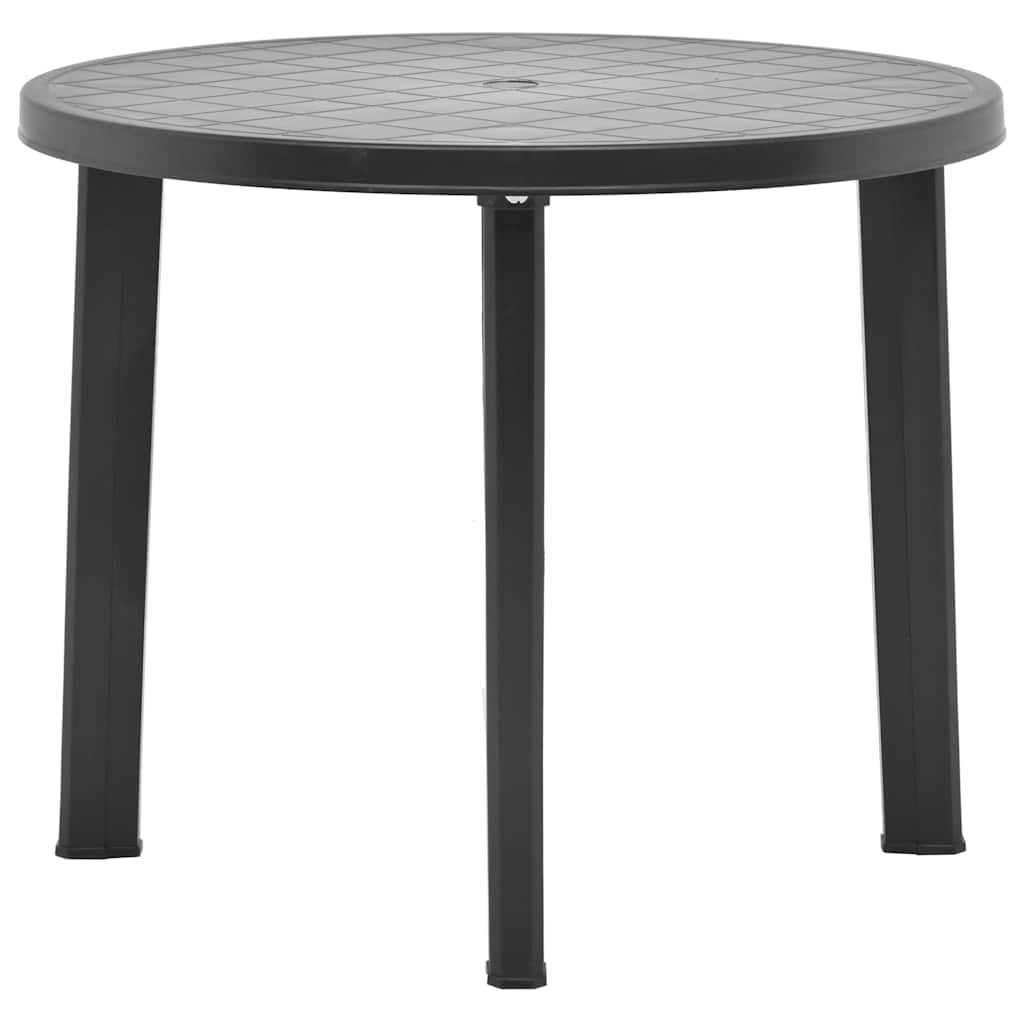 48807 vidaXL Garden Table Anthracite 89 cm Plastic 1